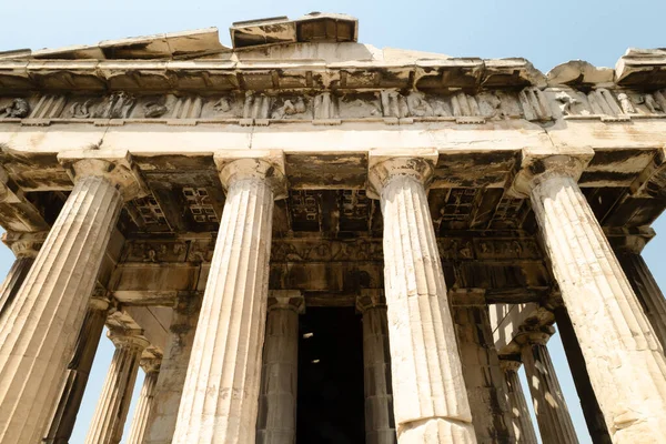 Atina, Yunanistan 'daki Antik Agora' daki Hephaestus Tapınağı. Yüksek kalite fotoğraf