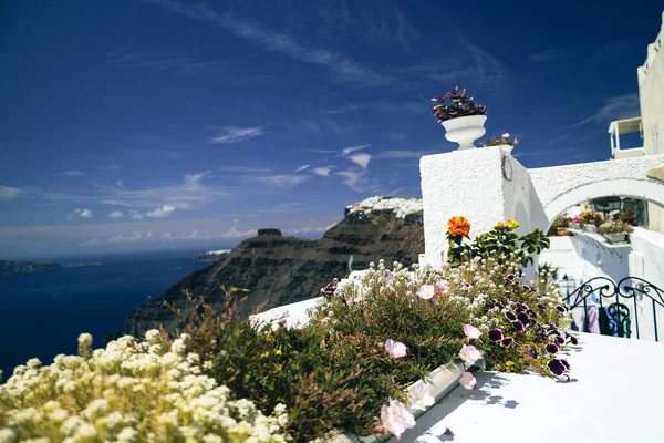 Фира Санторини Греция Высокое Качество Фото — стоковое фото