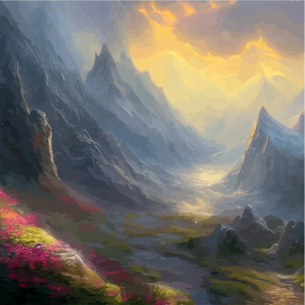 Fantasy landscapes mountains