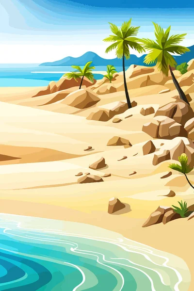 Summer Time In Beach Sea Shore With Realistic Objects. Vector Illustration  Royalty Free SVG, Cliparts, Vetores, e Ilustrações Stock. Image 37730977.