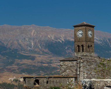 Cirokastr ortaçağ kalesi Arnavutluk 'ta