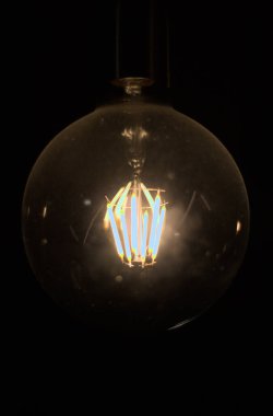 lightbulb in the night clipart