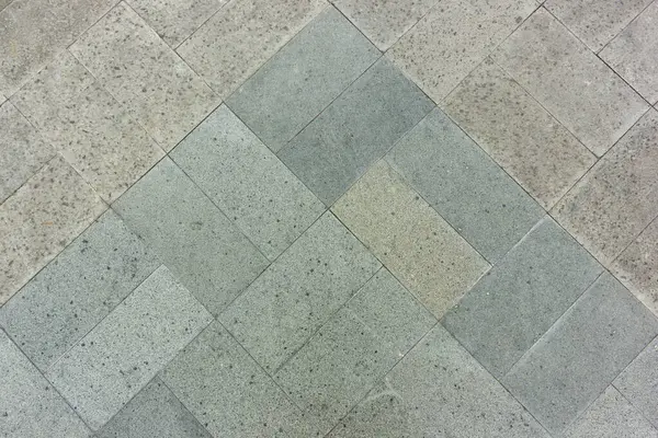 Açık hava beton blok zemin dokusu yeşil ve gri renkli