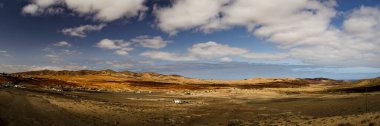 İsrail 'in kuzeyindeki Negev Çölü' nün güzel manzarası