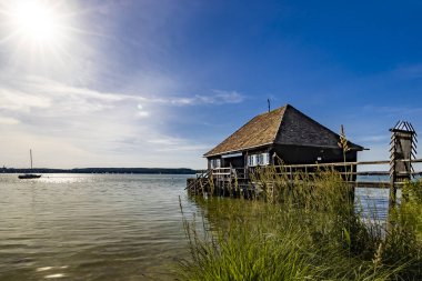 wooden pier in the village