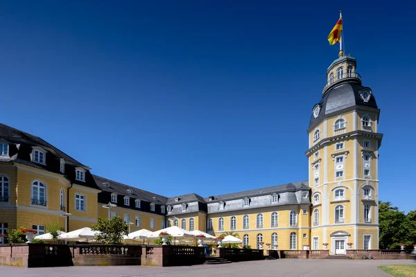 Královský Palác Městě Karlsruhe Německo — Stock fotografie