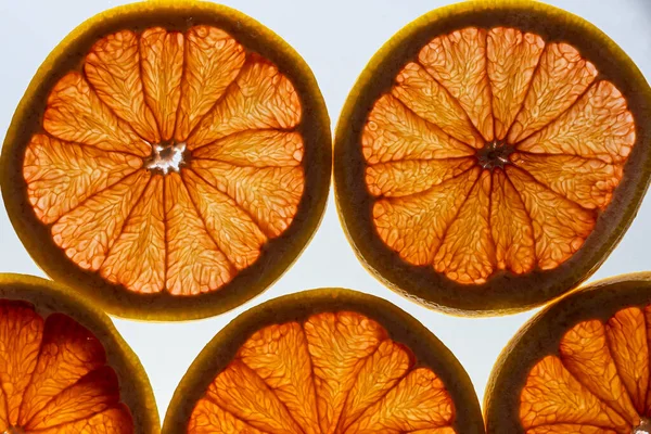 stock image dried oranges on a white background