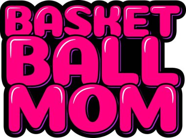 Basketbol Anne Harf Vektörü İllüstrasyonu