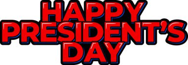 Başkanlar Günü 'nde Vektör İllüstrasyonunuz kutlu olsun.