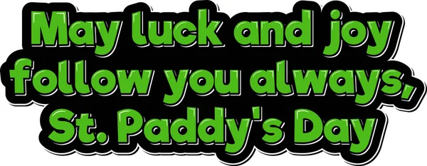 St. Paddy Günü Estetik Mektup Tasarımı