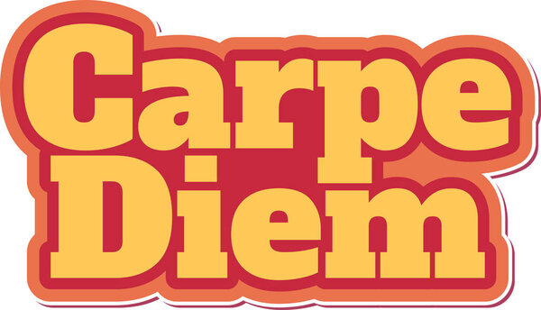 Carpe Diem Vector Lettering Design