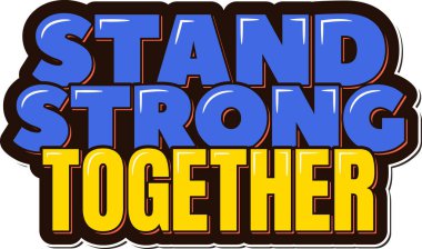 Dayanışma Harfleri Vektör Tasarımı