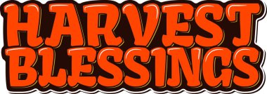 Hasat Şükran Günü Kaligrafi Vektör Tasarımı