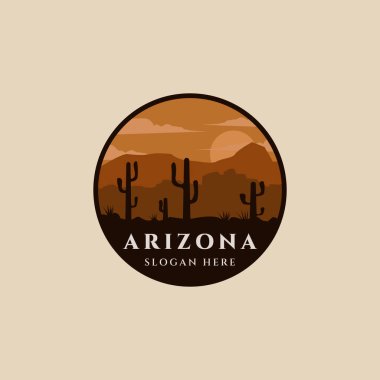 Arizona logosu, amblem vektör çizim şablonu grafik tasarımı