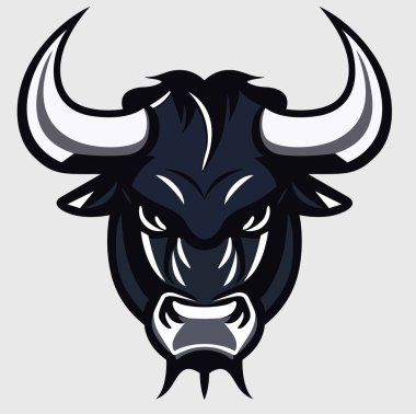 Bull Mascot Logo, Bull vektör tasarımı, Hayvan Logosu Tasarımı, Bull Minimal logosu, Marding, Creative logo tasarımları, vektör çizimi, Bull Sports Vector Icon, Esports Symbol, boğa gradyan logosu, boğa vektör ikonu, hayvan silueti, boğa silueti