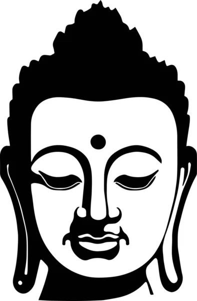 stock vector Buddha Head Vector illustration, SVG