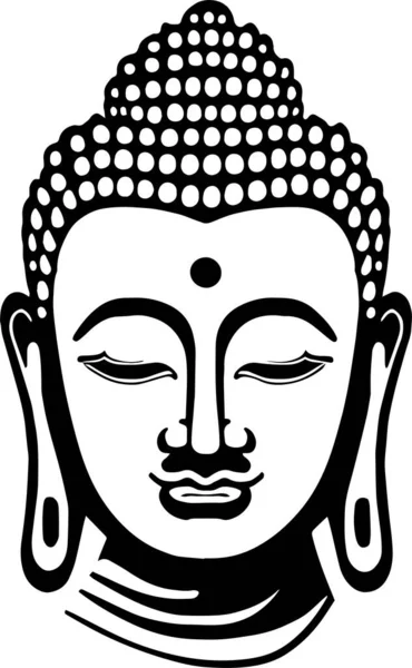 Buddha Head Vector Illustration Svg Stock Illustration