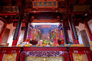 Tainan Grand Mazu Tapınağı. Tainan, Tayvan 'da 17. yüzyıla ait renkli ve geleneksel bir ibadet yeri. 
