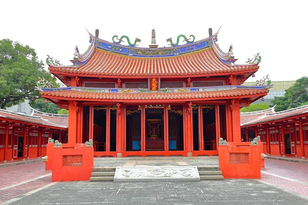Храм Тайнана Конфуция Конфуцианский Храм Xvii Века Традиционной Архитектурой Тайнане — стоковое фото