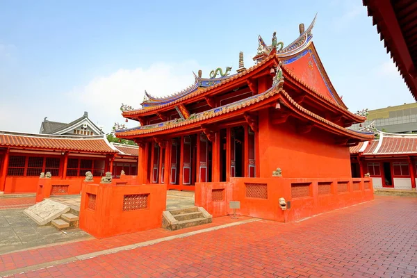 Tainan Konfüçyüs Tapınağı Yüzyıl Konfüçyüs Tapınağı Tainan Tayvan Geleneksel Mimari — Stok fotoğraf