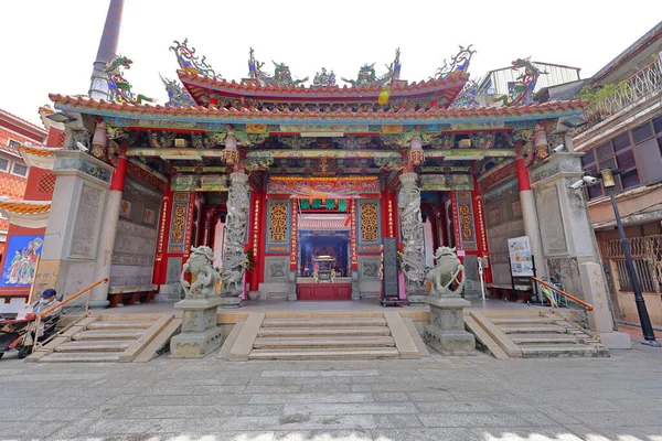 Tainan Grand Mazu Temple Local Culto Colorido Tradicional Século Xvii — Fotografia de Stock