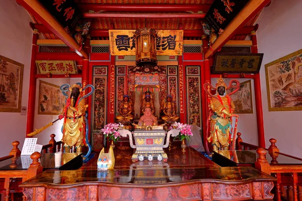 Tainan Grand Mazu Tempelet Fargerikt Tradisjonelt Sted Tilbedelse Tainan Taiwan – stockfoto