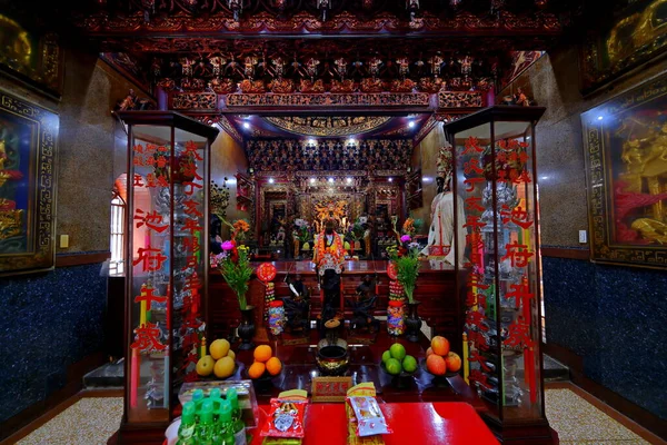Tempio Puji Tempio Taoista Con Sculture Ornate Sul Tetto Tainan — Foto Stock