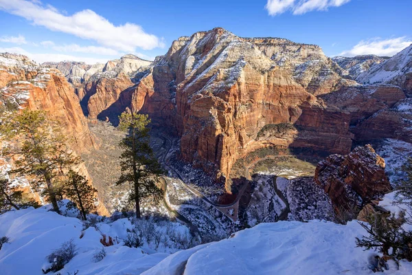 stock image Angels landing trail view of Zion National Park in Springdale, Utah, USA 