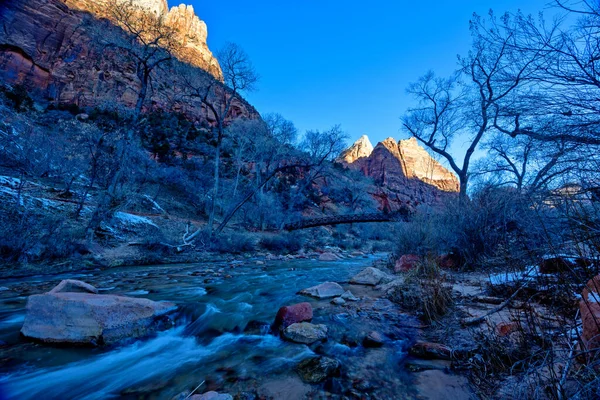 Scenic View Mountains Zion National Park Springdale Utah Usa — Stock Photo, Image