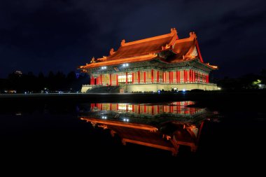 Taipei Tayvan 'daki güzel Ulusal Tiyatro / Ulusal Konser Salonu / Chiang Kai-shek Anma Salonu