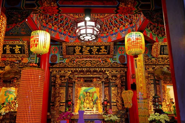 Longdong Baoan Chrám Dokončen Roce 1831 Věnovaný Bao Sheng Taipei — Stock fotografie