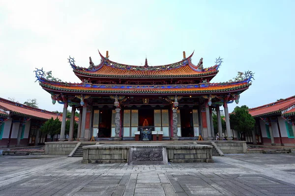 Taipei Konfuzius Tempel Ein Konfuzianischer Tempel Mit Traditioneller Architektur Taipeh — Stockfoto