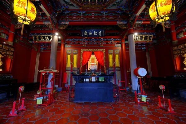 Taipei Confucius Temple Konfuciánský Chrám Tradiční Architekturou Taipei Tchaj Wan — Stock fotografie