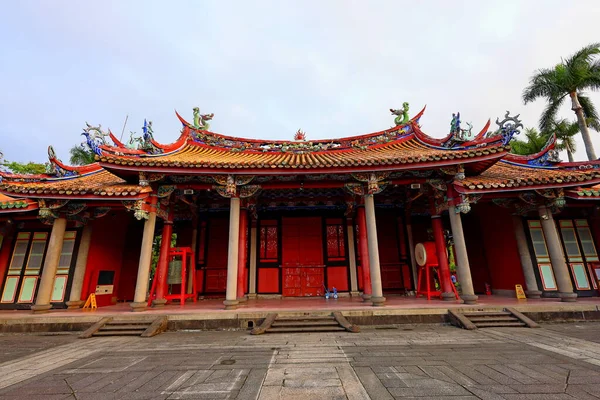 Templo Taipei Confúcio Templo Confuciano Com Arquitetura Tradicional Taipei Taiwan — Fotografia de Stock