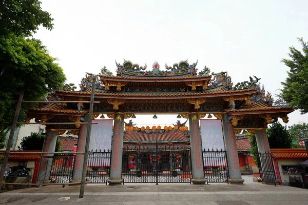Templul Longdong Baoan Finalizat 1831 Dedicat Lui Bao Sheng Taipei — Fotografie, imagine de stoc