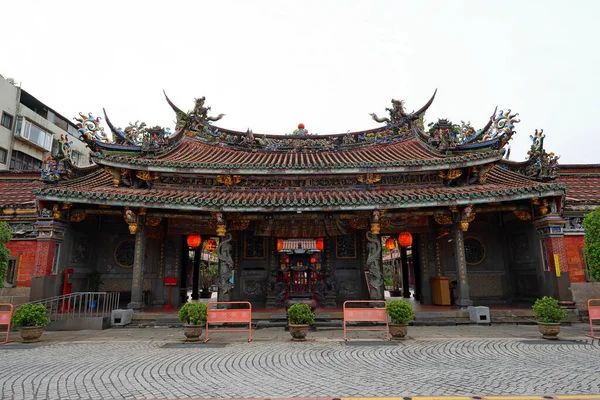 Świątynia Longdong Baoan Ukończona 1831 Roku Poświęcona Bao Sheng Tajpej — Zdjęcie stockowe