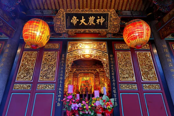 Longdong Baoan Temple Completed 1831 Dedicated Bao Sheng Taipei Taiwan — Stock Photo, Image