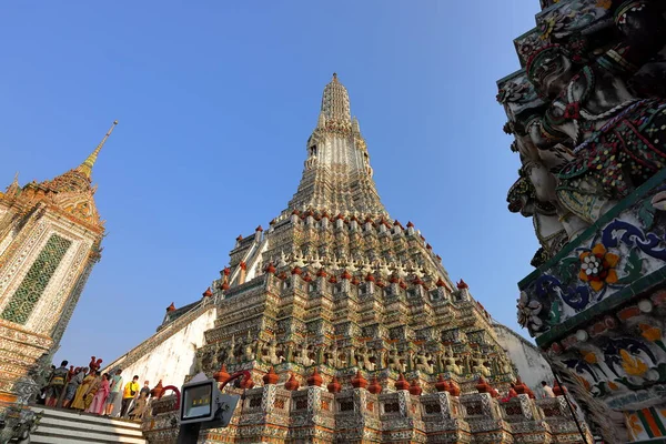 Bangkok Thailand March 2023 Wat Arun Ratchawararam Ratchawaramahawihan Temple Dawn — Stock Photo, Image