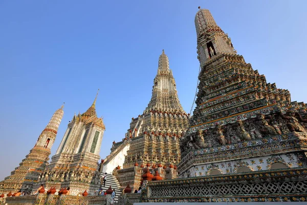 Bangkok Thailand March 2023 Wat Arun Ratchawararam Ratchawaramahawihan Temple Dawn — Stock Photo, Image