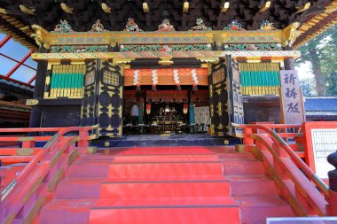 Toshogu Tapınağı (17. yüzyılda Japonya 'nın Nikko kentindeki ilk Shogun ve renkli binaların onuruna yapılan türbe).