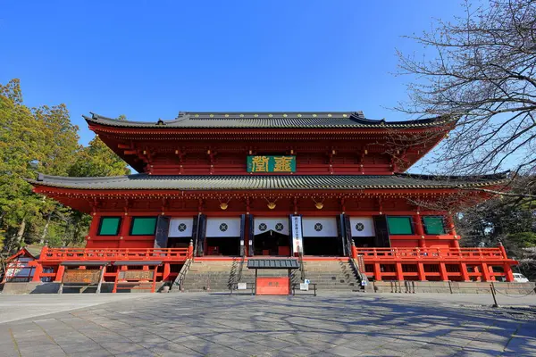 Nikkozan Rinnoji Temple Βουδιστικό Συγκρότημα Ξακουστή Ξύλινη Αίθουσα Στο Nikko — Φωτογραφία Αρχείου