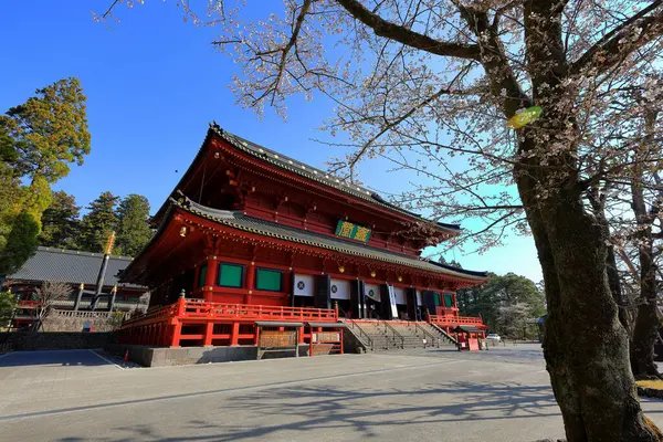 Nikkozan Rinnoji Temple Βουδιστικό Συγκρότημα Ξακουστή Ξύλινη Αίθουσα Στο Nikko — Φωτογραφία Αρχείου