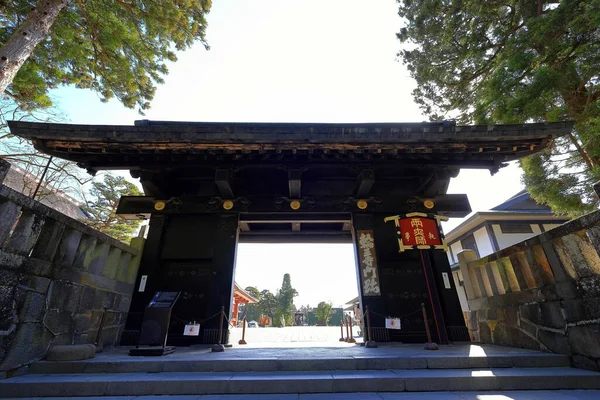 Temple Nikkozan Rinnoji Complexe Bouddhiste Avec Couloir Bois Renommé Nikko — Photo