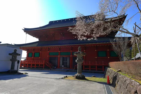 Nikkozan Rinnoji Temple Buddhista Komplexum Egy Híres Fából Készült Csarnokkal — Stock Fotó
