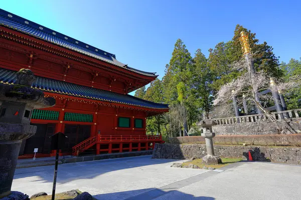 Templo Nikkozan Rinnoji Complejo Budista Con Una Sala Madera Renombre — Foto de Stock