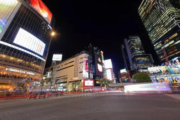 Tokyo Japan April 2023 Shibuya Scramble Korsa Med Många Människor — Stockfoto