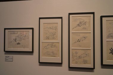  Aomori Sanat Müzesi 'nde Hideaki Anno sergisi, Aomori, Japonya' da çağdaş sergi sanatı