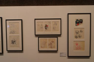  Aomori Sanat Müzesi 'nde Hideaki Anno sergisi, Aomori, Japonya' da çağdaş sergi sanatı