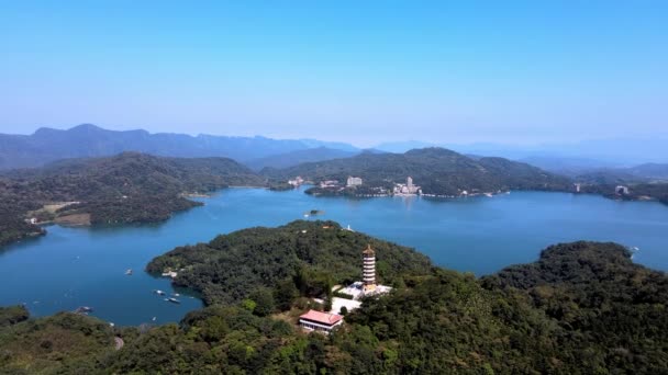 Sun Moon Lake National Scenic Area Yuchi Township Nantou County — Stock video