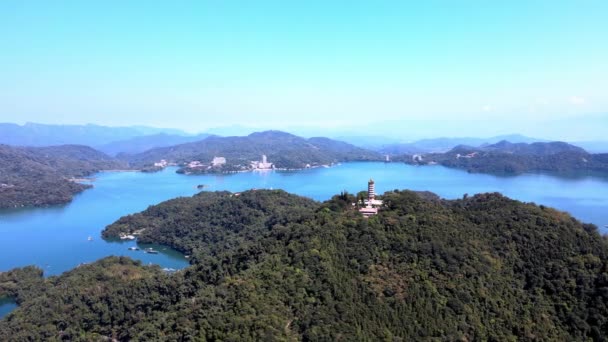 Sun Moon Lake National Scenic Area Yuchi Kerület Nantou Megye — Stock videók